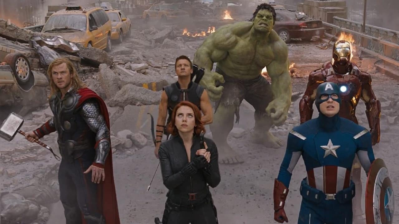 Thor Black Widow Hawkeye Hulk Iron Man and Captain America from Avengers