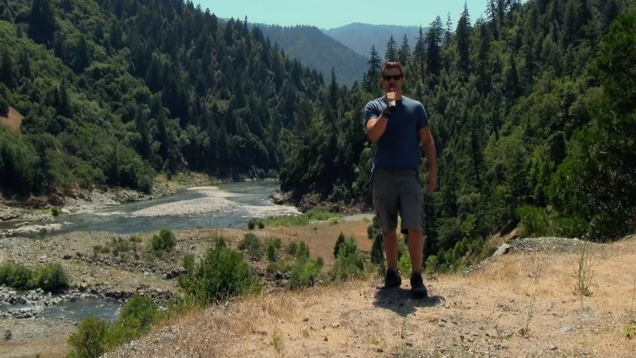 Man standing in front of wilderness where the Patterson Gimlin film was allegedly filmed