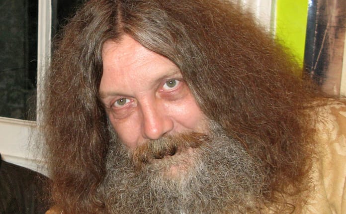 Close up of Alan Moore